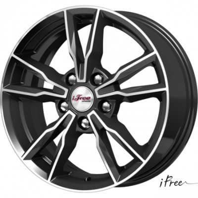 Купить диски iFree Икигай 6.5x16 PCD 5x112 ET 40 Dia 66.6 Черный с полировкой